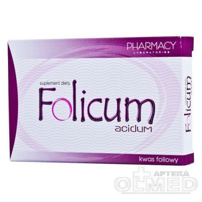 Miniaturka artykułu - FOLICUM ACIDUM - 30 tabletek