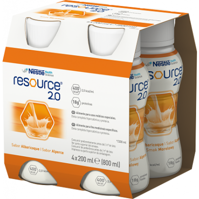 Miniaturka artykułu - RESOURCE 2.0 smak morelowy - 4 x 200ml 