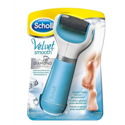 Miniaturka artykułu - SCHOLL VELVET SMOOTH&trade; Elektroniczny pilnik do st&oacute;p (niebieski) - 1 zestaw 