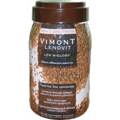 Miniaturka artykułu - VIMONT LENOVIT Len mielony, 400 g 