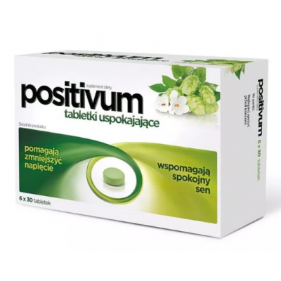 Miniaturka artykułu - POSITIVUM Tabletki uspokajające - 180 tabletek