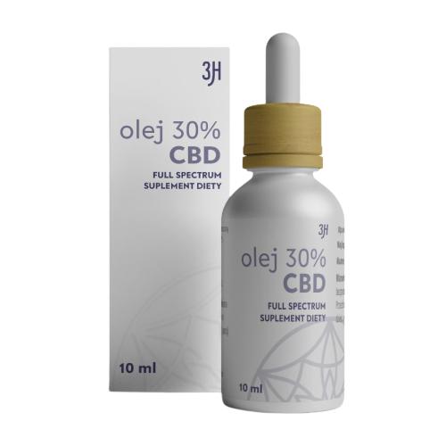 Miniaturka artykułu - 3H Olej CBD 30% FULL SPECTRUM, 10ml
