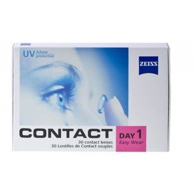 Miniaturka artykułu - ZEISS contact DAY1 easy wear soczewka 1 dniowa - 30 sztuk