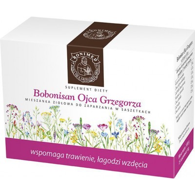 Zdjęcie produktu - Bobonisan Ojca Grzegorza mieszanka ziołowa 4g - 25 saszetek