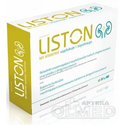 Miniaturka artykułu - Liston na kamienie - 60 (30+30) kapsułek