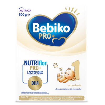 Miniaturka artykułu - Bebiko Pro+ 1 mleko początkowe częściowo fermentowane od urodzenia, 600g