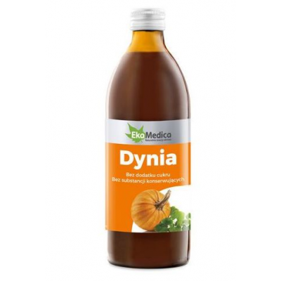 Miniaturka artykułu - EkaMedica Dynia sok 100%, 500ml
