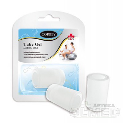 Miniaturka artykułu - CORBBY TUBE Gel żelowy ochraniacz na palec rozmiar L - 2 sztuki (25222)