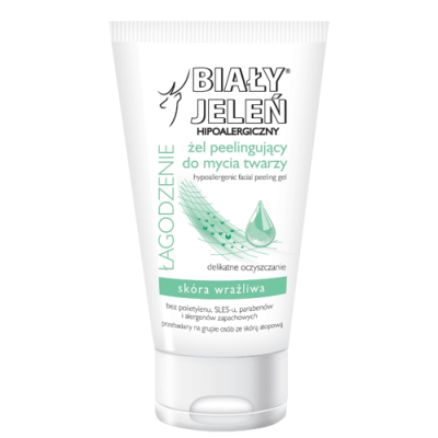 BIAŁY JELEŃ Peelingujący żel do mycia twarzy - 150 ml
