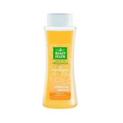 Miniaturka artykułu - BIAŁY JELEŃ Żel pod prysznic z dziewanną i rokitnikiem - 250 ml 