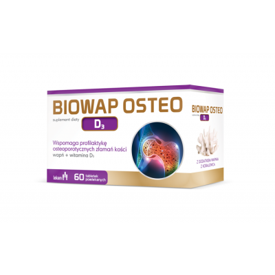 Miniaturka artykułu - Biowap Osteo D3 - 60 tabletek 