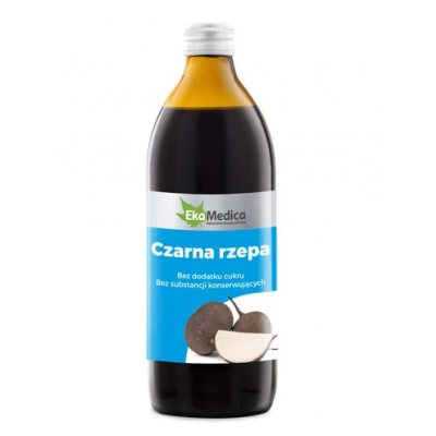Miniaturka artykułu - EkaMedica  Czarna Rzepa Sok, 500 ml