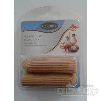 Miniaturka artykułu - CORBBY TEXTIL CAP osłona na palce st&oacute;p rozmiar L - 2 sztuki
