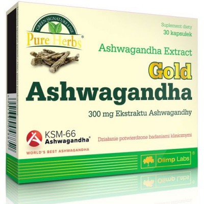 Miniaturka artykułu - Olimp Gold Ashwagandha - 30 kapsułek