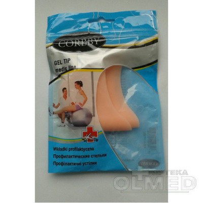 Miniaturka artykułu - CORBBY Gel Tip wkładki profilaktyczne - 2 sztuki