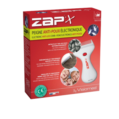 Miniaturka artykułu - Grzebień elektroniczny na wszy i gnidy ZAPX VM-X100 - 1 sztuka 