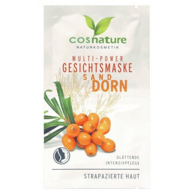 Miniaturka artykułu - COSNATURE Multi-odżywcza maska do twarzy z rokitnikiem - 2 x 8 ml