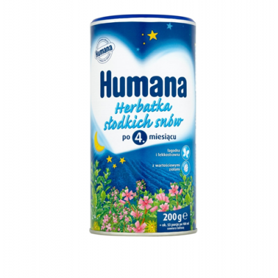 Miniaturka artykułu - HUMANA Herbatka słodkich sn&oacute;w po 4. miesiącu - 200 g