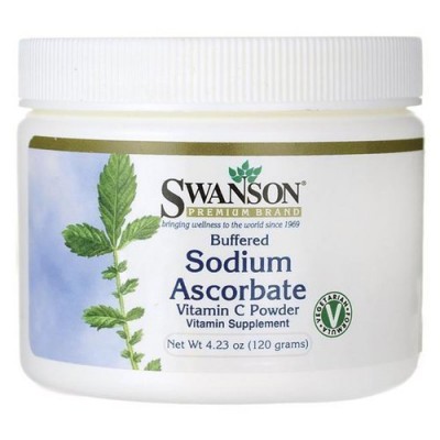 Miniaturka artykułu - SWANSON Sodium Ascorbate Witamina C (buforowany L-askorbinian sodu) - 120 g 