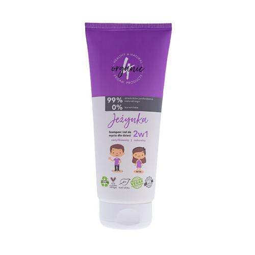 4ORGANIC 2w1 Szampon i żel dla dzieci JEŻYNKA, 200ml