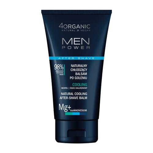4ORGANIC Men Power Naturalny chłodzący balsam po goleniu Cooling, 150ml