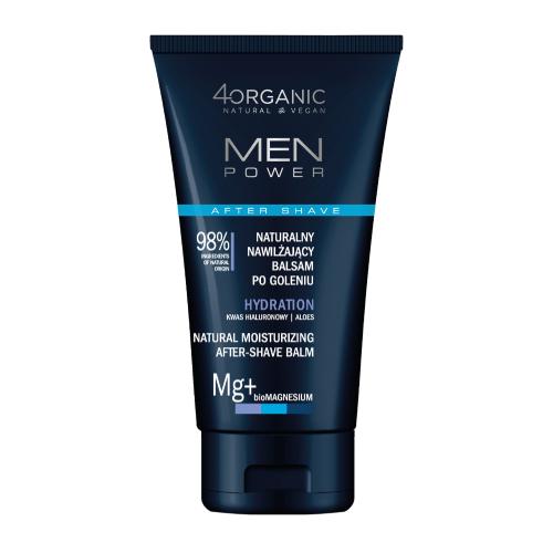 4ORGANIC Men Power Naturalny nawilżający balsam po goleniu Hydration, 150ml