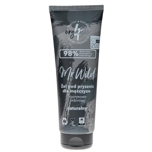 Miniaturka artykułu - 4ORGANIC Mr Wild Żel pod prysznic dla mężczyzn cyprysowo-imbirowy, 250ml