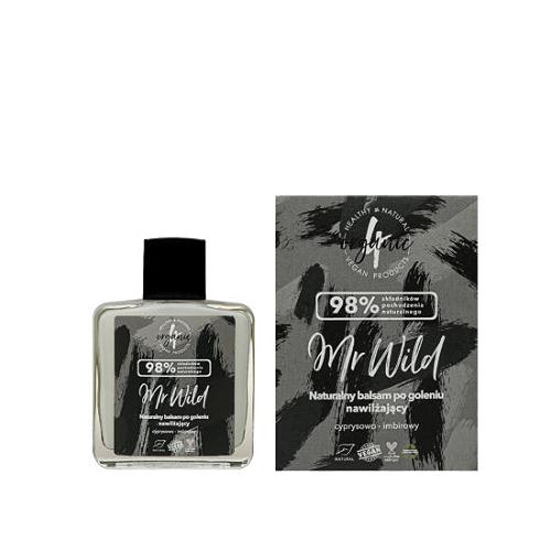 Miniaturka artykułu - 4ORGANIC Naturalny balsam po goleniu MR WILD CYPRYSOWO-IMBIROWY, 100ml