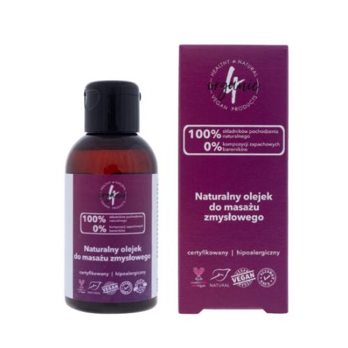 Miniaturka artykułu - 4ORGANIC Olejek do masażu zmysłowego, 100ml