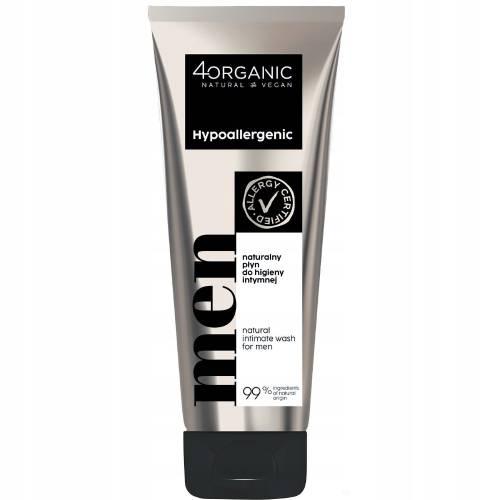 4ORGANIC Płyn do higieny intymnej Męski hipoalergiczny, 200ml + 50ml (250ml)
