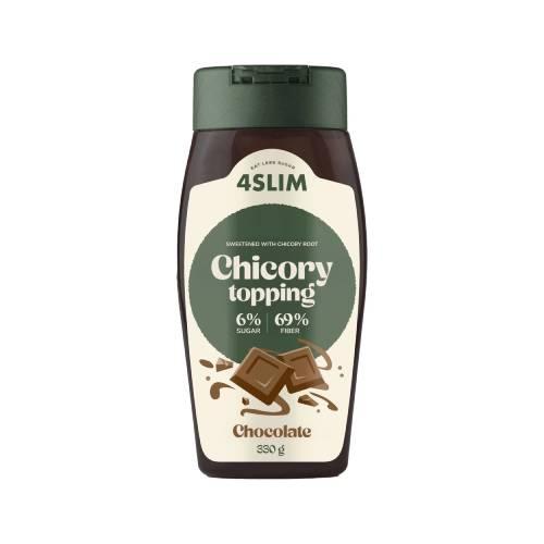 Miniaturka artykułu - 4 Slim Syrop z cykorii topping smak czekoladowy, 330 g