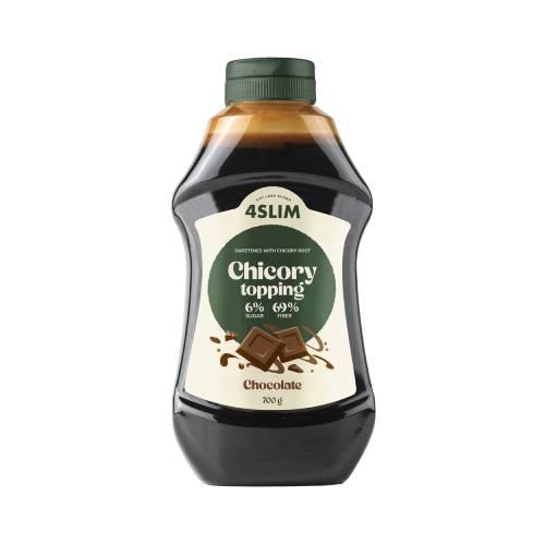 Miniaturka artykułu - 4 Slim Syrop z cykorii topping smak czekoladowy, 700 g