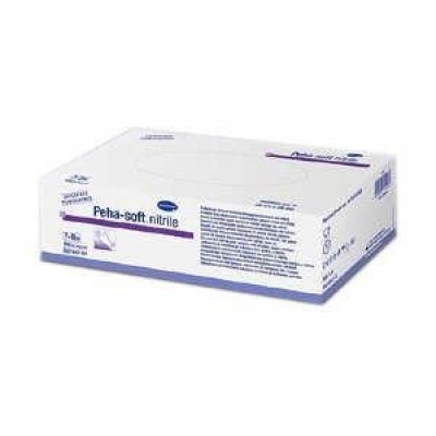 Miniaturka artykułu - Rękawice PEHA-SOFT Nitrile bezpudrowe rozmiar L - 100 sztuk