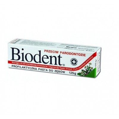 Miniaturka artykułu - BIODENT Pasta do zęb&oacute;w przeciw parodontozie - 125 g (30410)