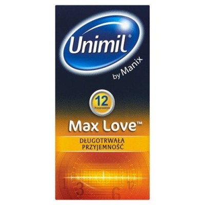 Miniaturka artykułu - UNIMIL MAX Love Prezerwatywy - 12 sztuk (31072)