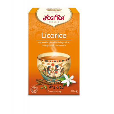 YOGI TEA Licorice Słodka z lukrecją, 17 saszetek (31654)
