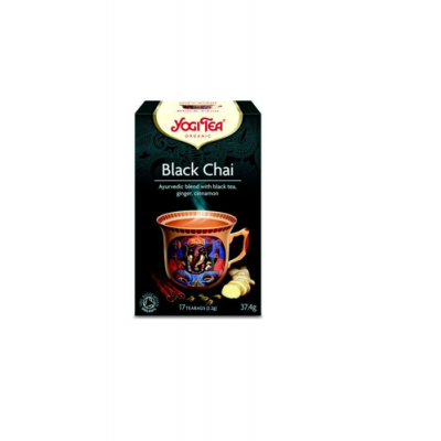 YOGI TEA Black Chai Czarny czaj, 17 saszetek (31656)
