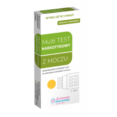 Miniaturka artykułu - Test do wykrywania narkotyk&oacute;w w moczu Multi Test, 1 zestaw
