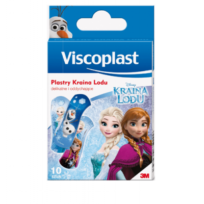 Miniaturka artykułu - VISCOPLAST Plastry KRAINA LODU FROZEN - 10 szt.
