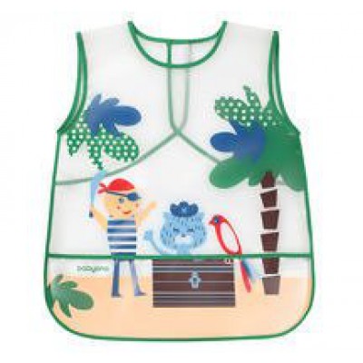 Miniaturka artykułu - BABYONO Fartuszek Creative Baby PIRACI - 1szt