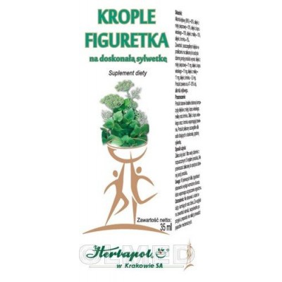 Miniaturka artykułu - HERBAPOL Krople Figuretka płyn - 35 ml
