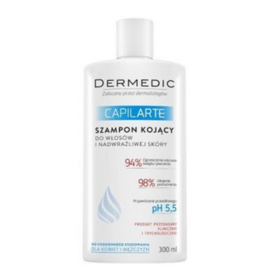 Miniaturka artykułu - DERMEDIC CAPILARTE Szampon kojący, 300ml