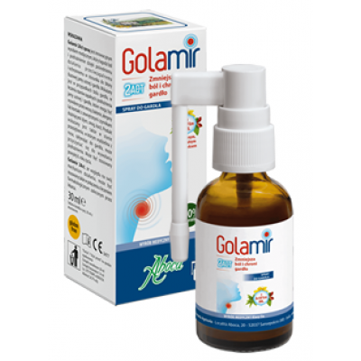 Miniaturka artykułu - Golamir 2Act Spray do gardła 30ml (atomiz.)