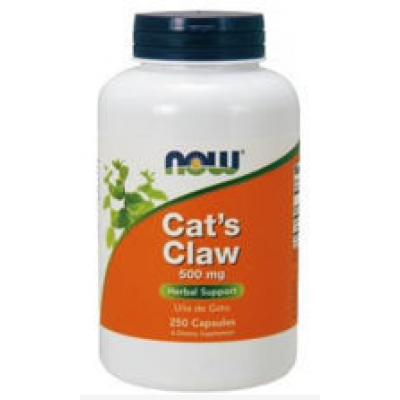 Miniaturka artykułu - NOW Cat's Claw 500mg- 250 kapsułek