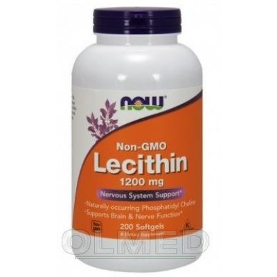 Miniaturka artykułu - NOW Lecithin 1200 mg- 200 kaps.
