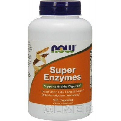 Miniaturka artykułu - NOW Super enzymes- 180 kaps.