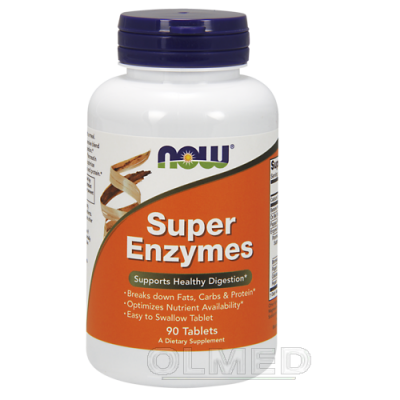 Miniaturka artykułu - NOW Super Enzymes- 90 tabl.