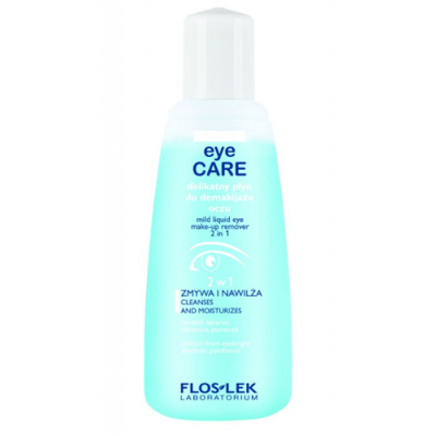 Miniaturka artykułu - FLOS-LEK EYE CARE Delikatny Płyn do demakijażu - 135ml 