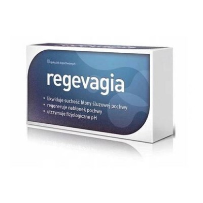 Miniaturka artykułu - REGEVAGIA globulki dopochwowe -10 globulek