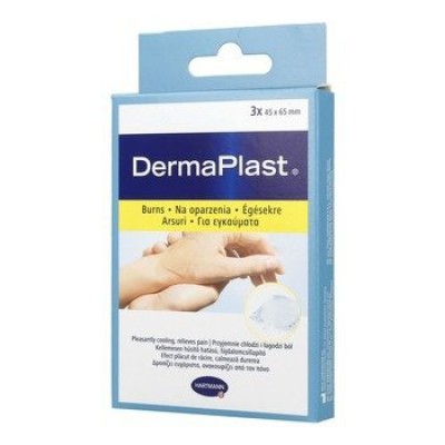 Miniaturka artykułu - Dermaplast Oparzenia Plastry 45 x 65 mm- 3 sztuki